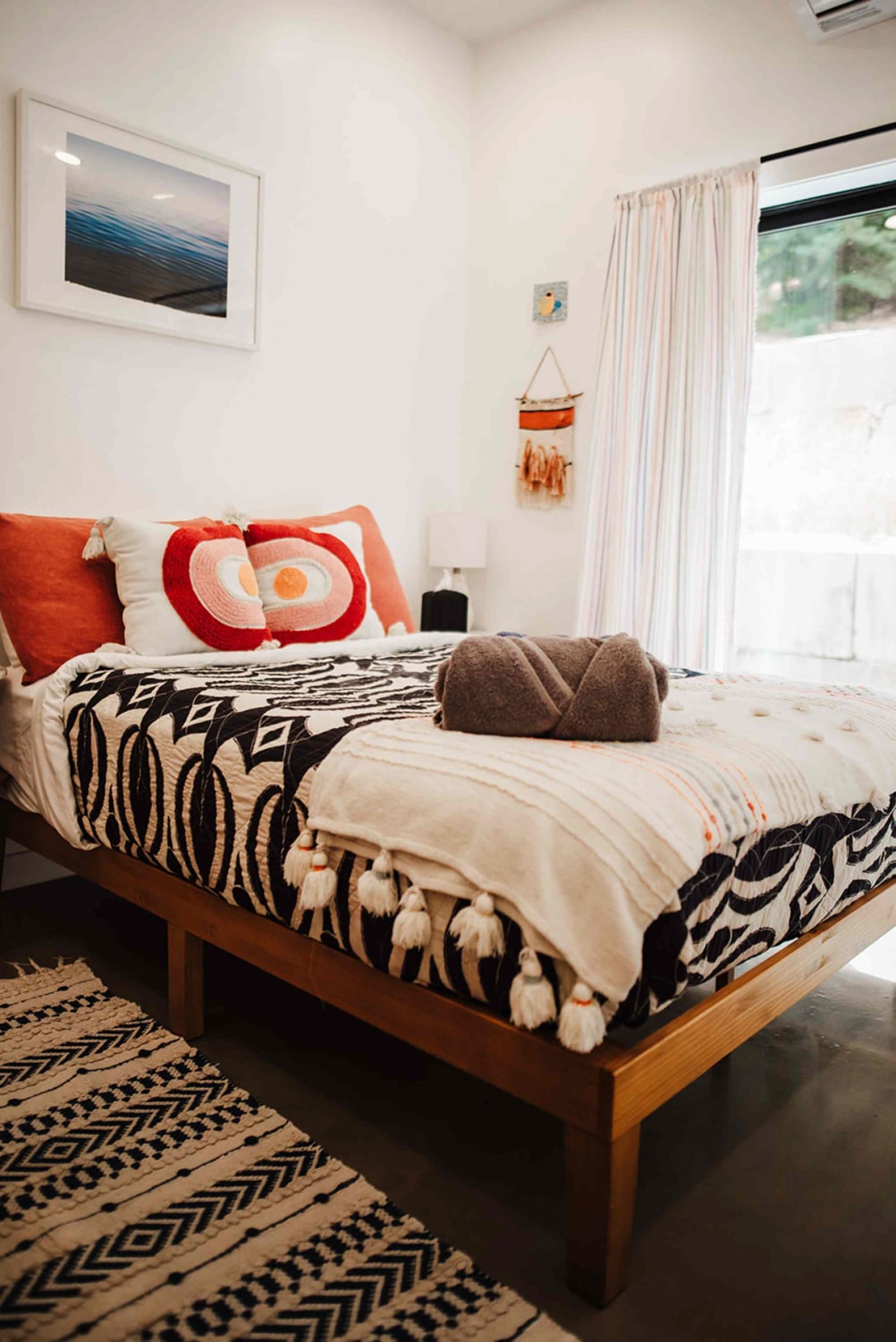 Guest bedroom with cozy furnishings