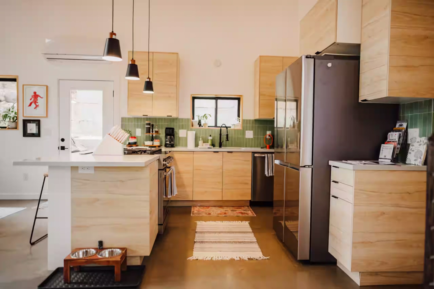 Fully equipped cabin kitchen